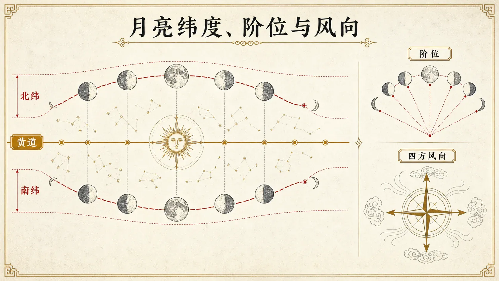 瓦伦斯占星选集·卷一第十七节确定月亮纬度的阶位与风向配图1