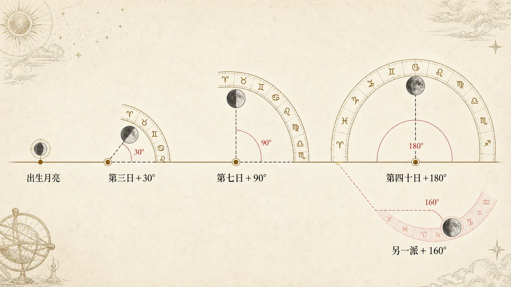 瓦伦斯占星选集·卷一第十五节月亮的第三日、第七日与第四十日配图1