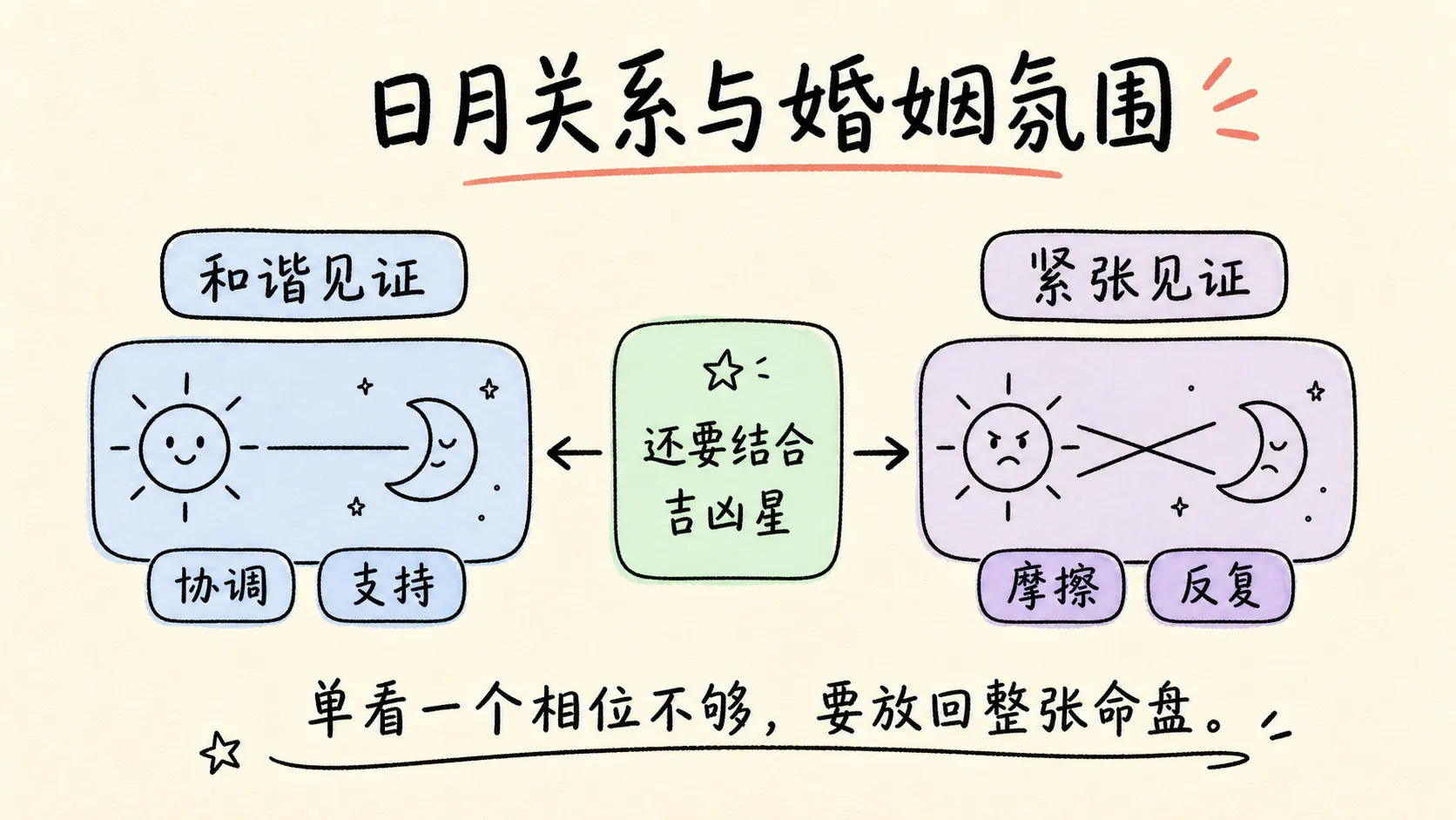 日月关系与婚姻氛围