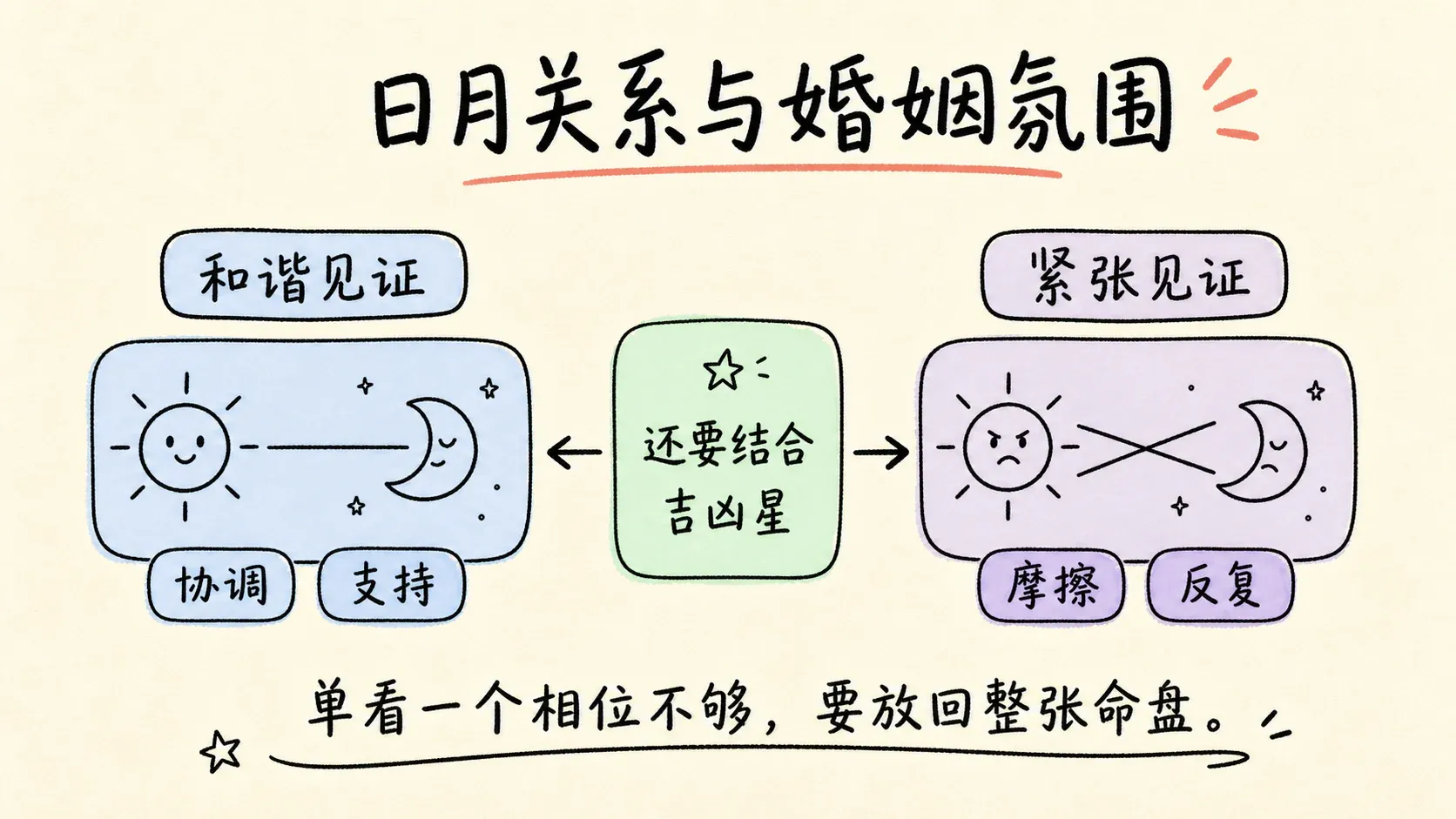 日月关系与婚姻氛围