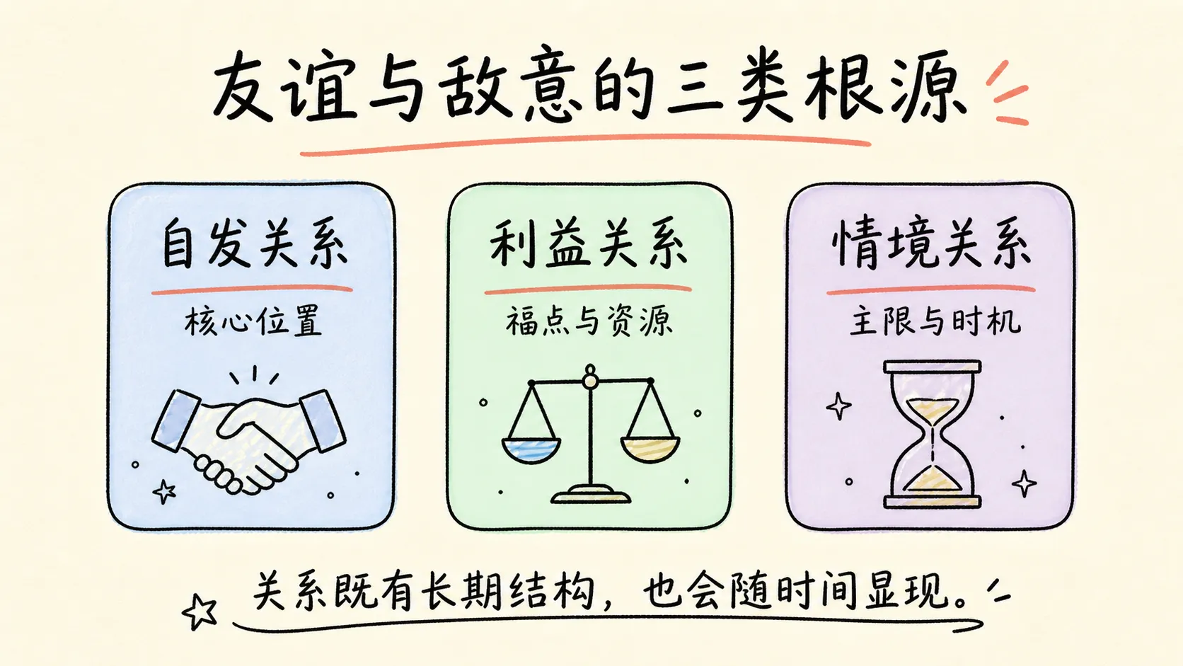 友谊与敌意的三类根源