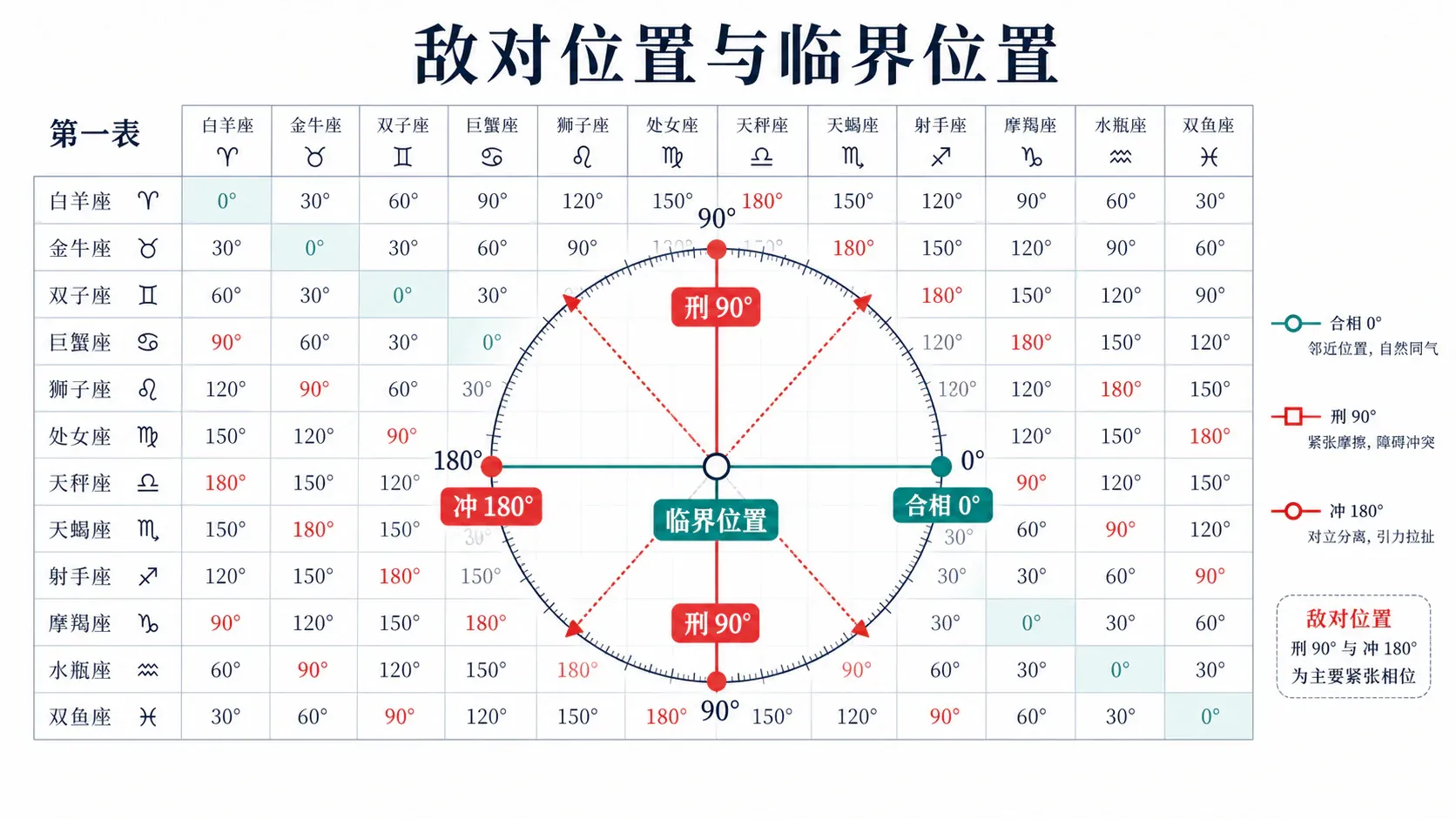 敌对位置与临界位置