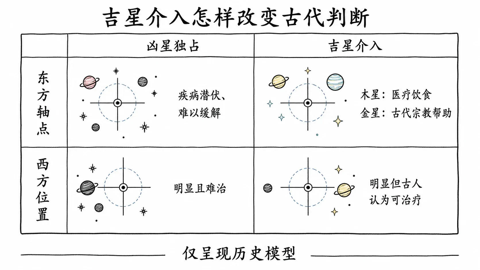 托勒密《四书》卷三插图:吉星介入怎样改变古代判断