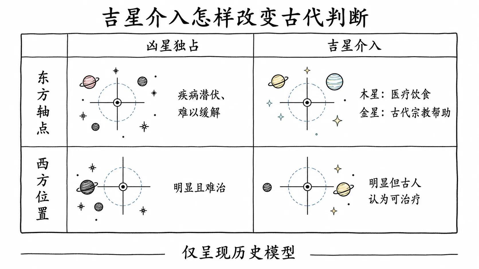 托勒密《四书》卷三插图:吉星介入怎样改变古代判断