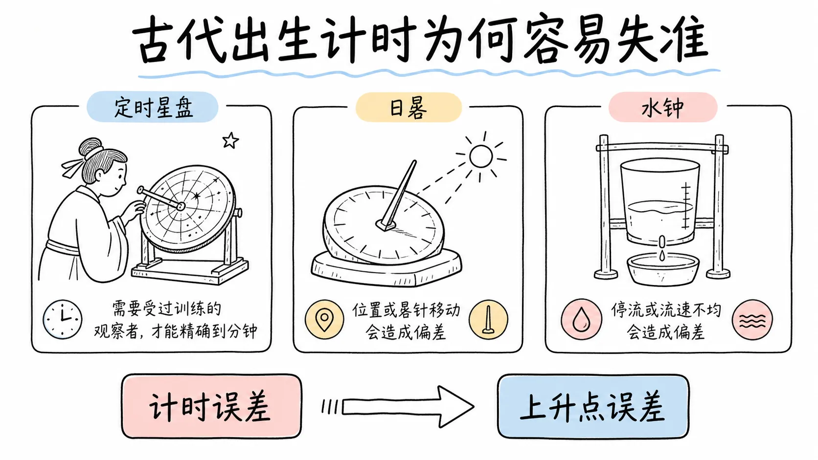 托勒密《四书》卷三插图:古代出生计时为何容易失准