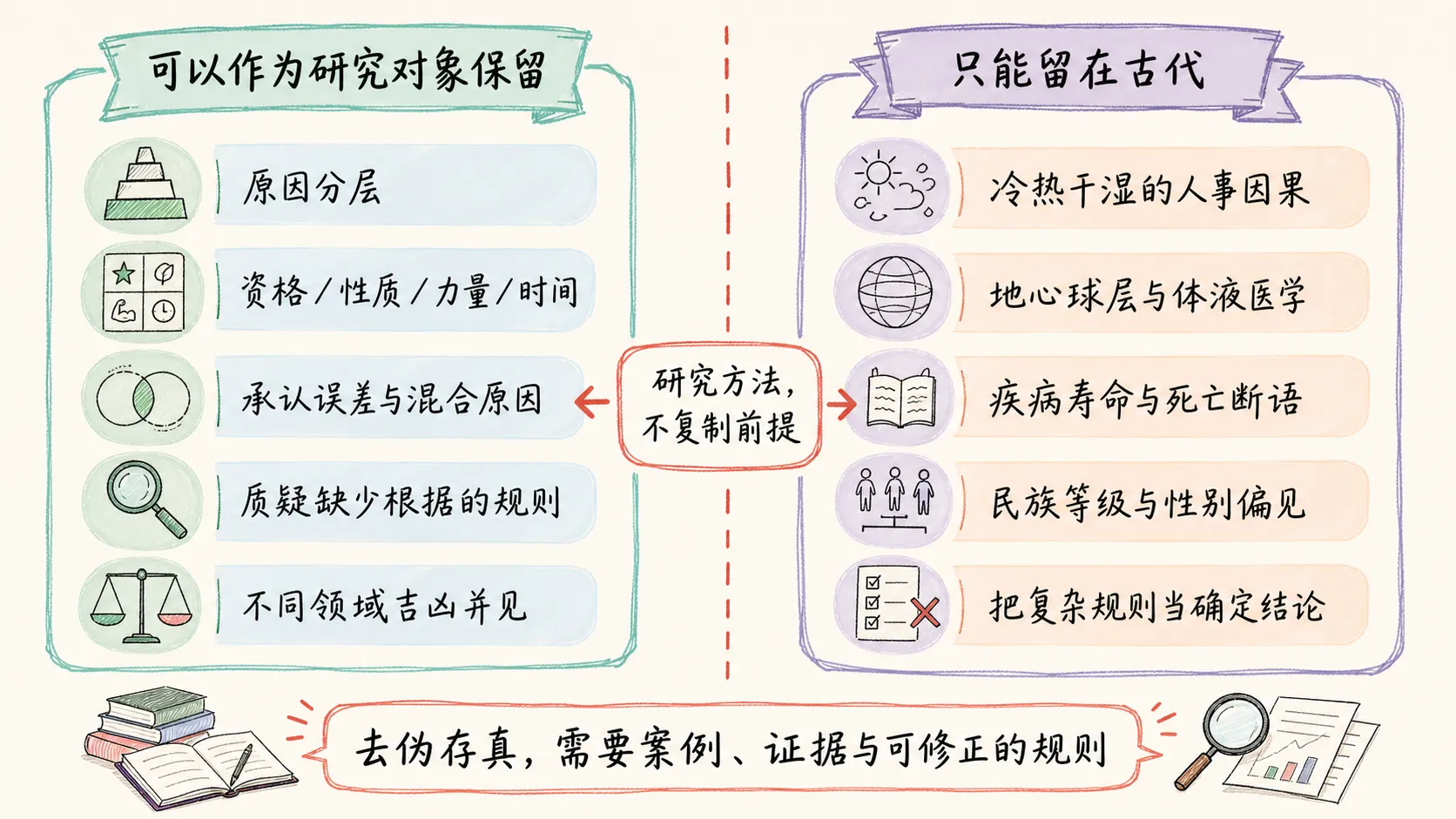 可以保留的方法意识与只能留在古代的前提