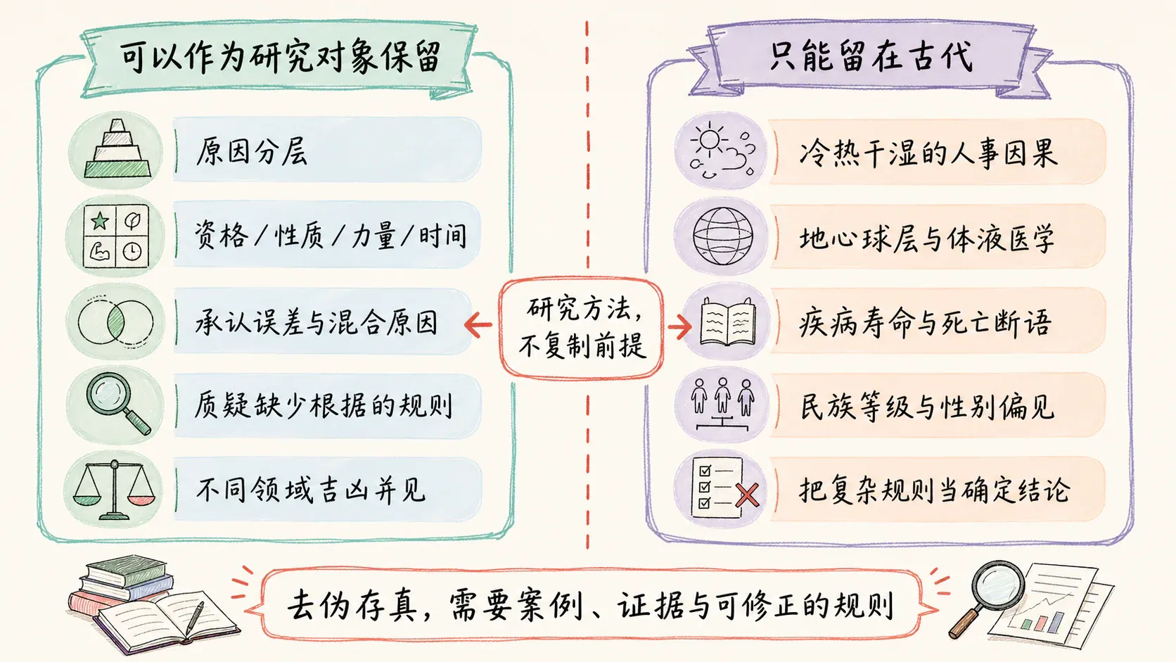 可以保留的方法意识与只能留在古代的前提