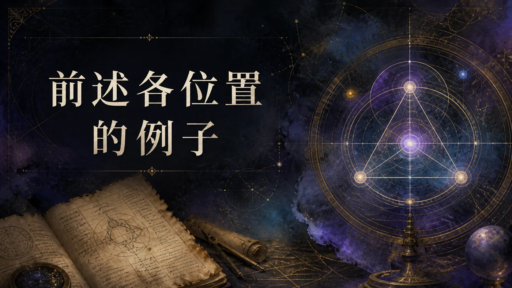 前述各位置的例子 封面
