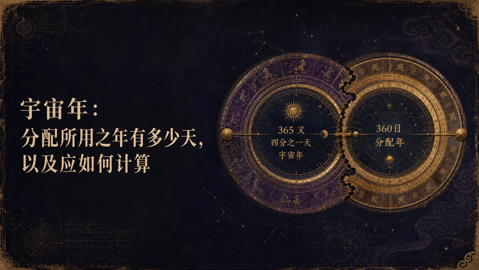 瓦伦斯占星选集·卷四第九节宇宙年：分配所用之年有多少天，以及应如何计算封面