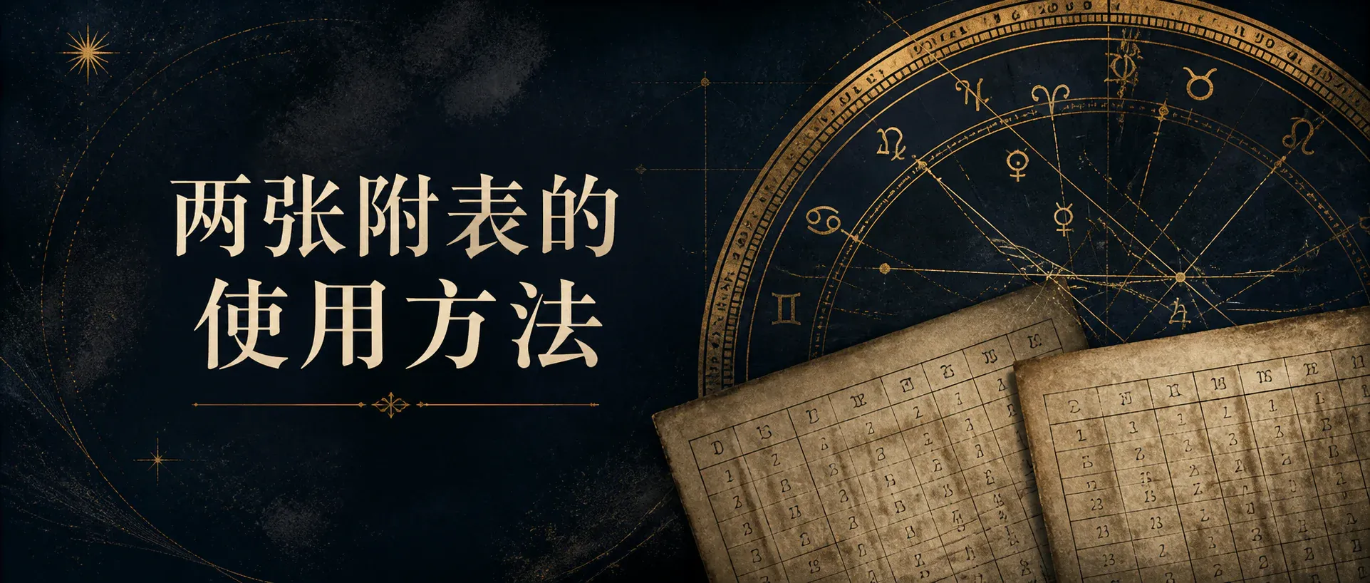 瓦伦斯占星选集卷八·第五节:两张附表的使用方法封面