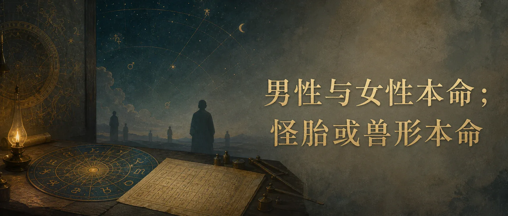 瓦伦斯占星选集卷九·第七节:男性与女性本命;怪胎或兽形本命封面