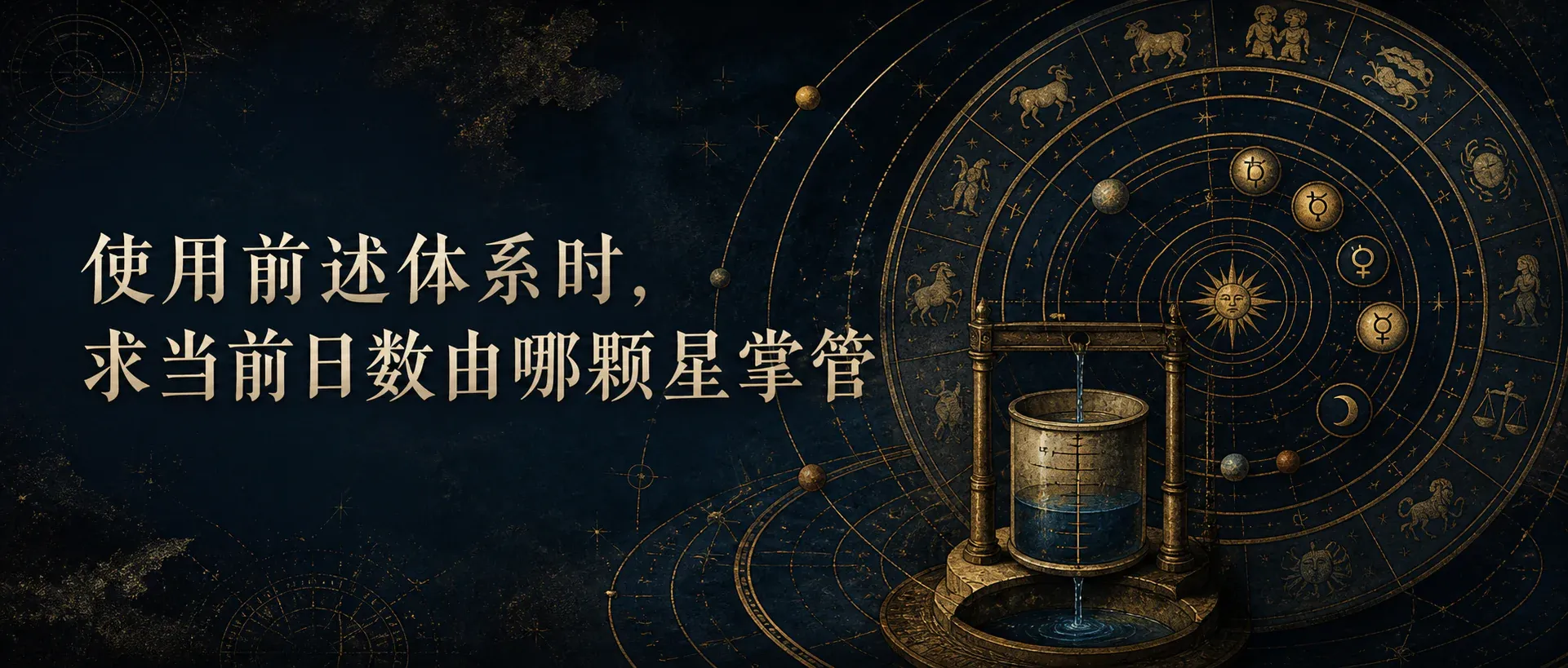 瓦伦斯占星选集卷六·第七节:使用前述体系时,求当前日数由哪颗星掌管封面